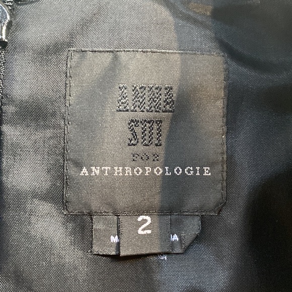 Black silk Anna Sui Bubble Skirt - Picture 7 of 9